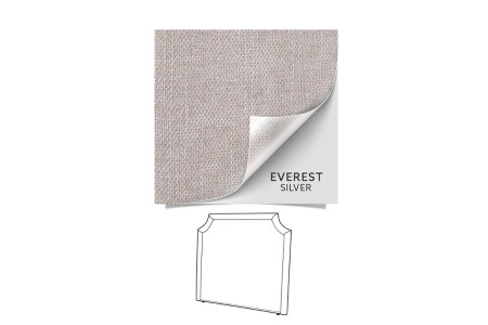 Rachel Headboard - Three Quarter | Everest Silver