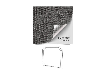 Rachel Headboard - Three Quarter | Everest Titanium