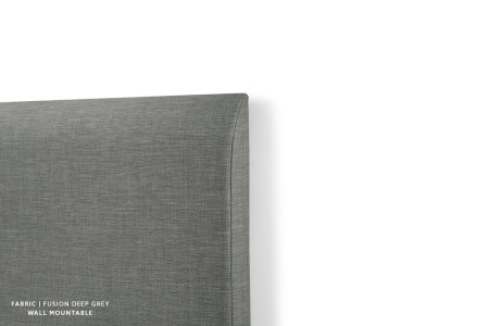 Gemma Headboard Single | Fusion Deep Grey