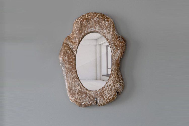 Ezri Teakroot Mirror - Oval | Mirrors| Decor | Cielo -