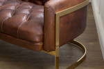 Gold Heston Chesterfield Couch | Leather Couches -
