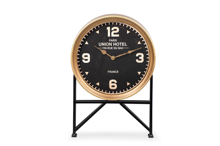 Union Hotel Table Clock