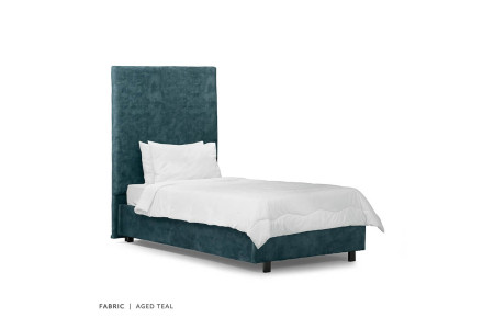Tiffany + Raiden Velvet Bed - Single - Aged Teal