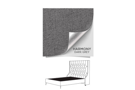 Madison Bed - Three Quarter | Harmony Dark Grey