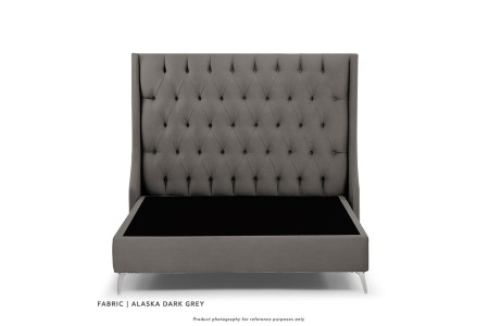 Madison Bed - Single | Alaska Dark Grey