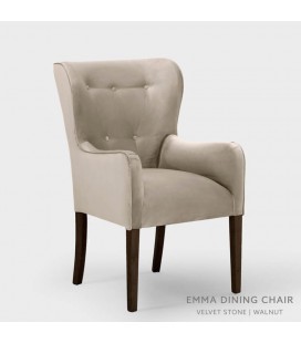 Emma Dining Chair - Velvet Stone -