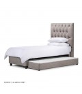 Skyler Dual Function Bed - Alaska Grey - Single -