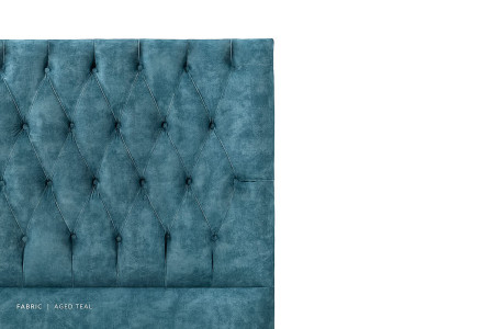 Catherine Bed - Single Extra Length | Aged Teal