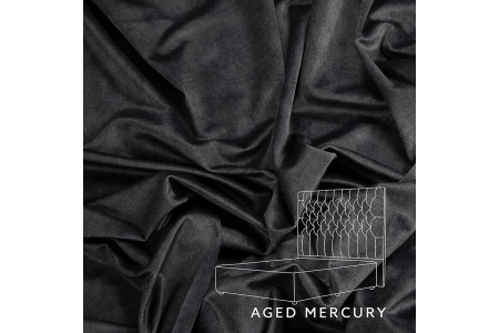 Catherine Bed - Three Quarter | Aged Mercury
