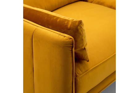 Emeline Couch - Velvet Mustard -