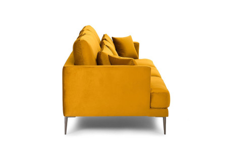 Ambra Couch - Velvet Mustard -