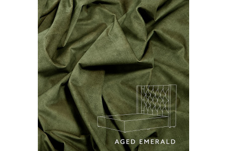 Hailey Bed - Single XL | Aged Emerald