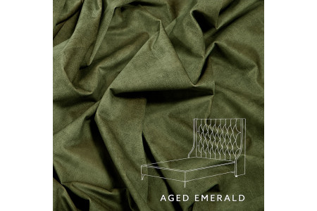 Madison Bed - Single | Aged Emerald