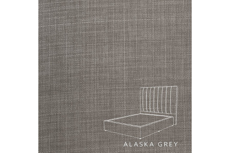 Harlem Bed - Single Extra Length | Alaska Grey