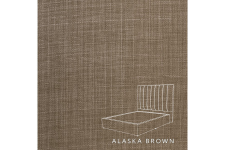 Harlem Bed - Single Extra Length | Alaska Brown