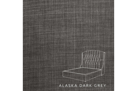 Charlotte bed - Single XL | Alaska Dark Grey