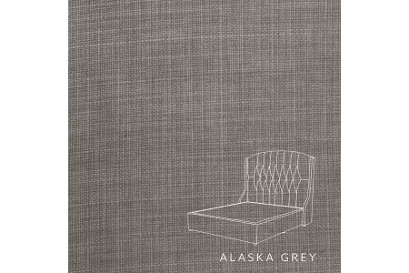 Charlotte bed - Single XL | Alaska Grey