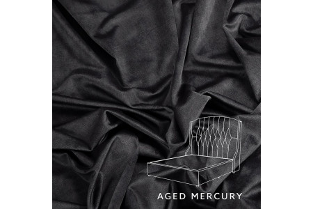 Charlotte bed - Single XL | Aged Mercury