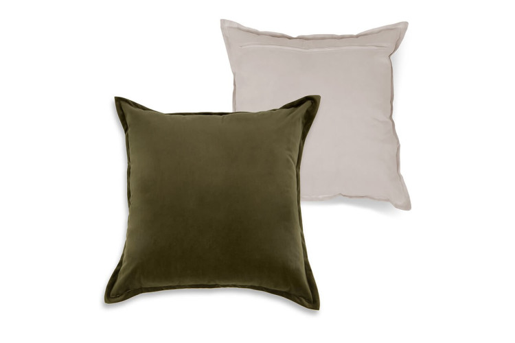 Olive Velvet Scatter Cushion -