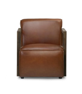 Burbank Leather Armchair - Tan