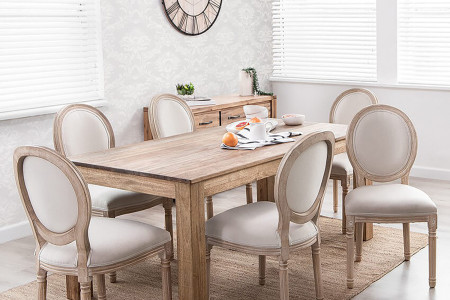 Montreal Olivia 6 Seater Dining Set (1.76m)