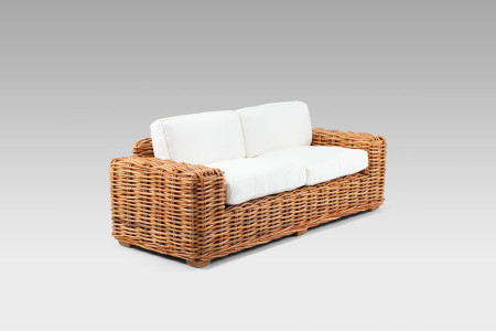 3 Seater Portland Wicker Couch | Patio Couch for Sale -