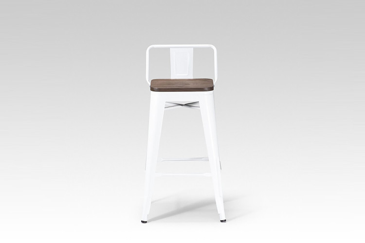 Tyce Counter Bar Chair - White  -