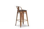Tyce Counter Bar Chair - Copper  - 
