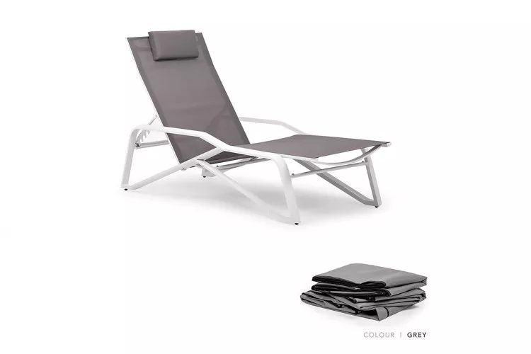 La Casera Pool Lounger - Protective Cover - Grey -