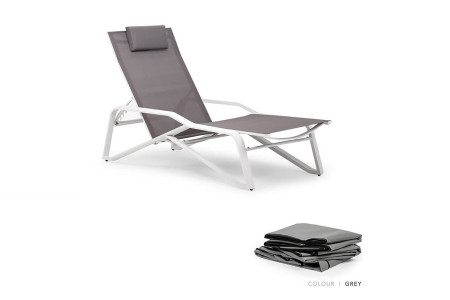 La Casera Pool Lounger - Protective Cover - Grey -
