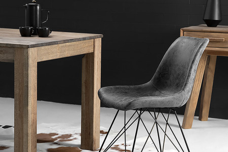 Hapton Dining Chair - Grey -
