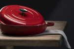 Nouvelle Cast Iron Oven Pan - 30cm - Red -