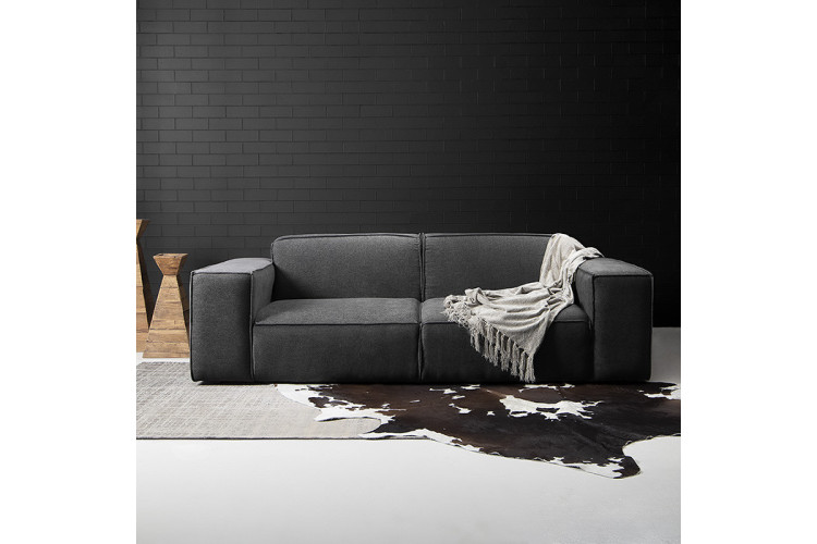 Jagger 3 Seater Couch - Slate
