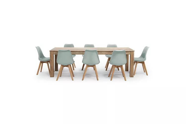 Montreal 2,4m| Atom Dining Set- Light Green -