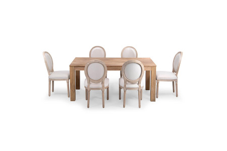 Montreal Olivia 6 Seater Dining Set (1.6m) -