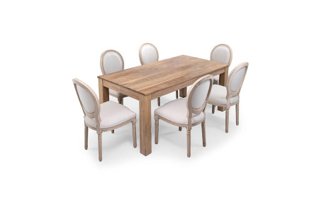 Montreal Olivia 6 Seater Dining Set (1.6m) -