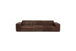 Jagger Leather Modular - 4 Seater Couch - Zambezi Spice -