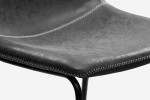 Lazera Bar Table + Halo Bar Chairs - Ebony -