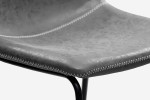 Lazera Bar Table + Halo Bar Chairs - Storm Grey -