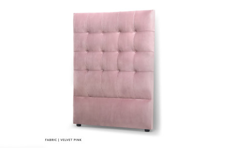 Ariella - Three Quarter Headboard | Velvet Pink