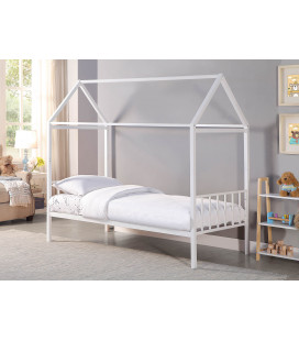 Lucy House Bed - White