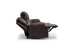 Oxford 3 Seater Leather Recliner - Brown -