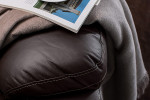 Oxford 3 Seater Leather Recliner - Brown -