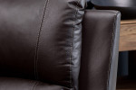 Oxford 3 Seater Leather Recliner - Brown -