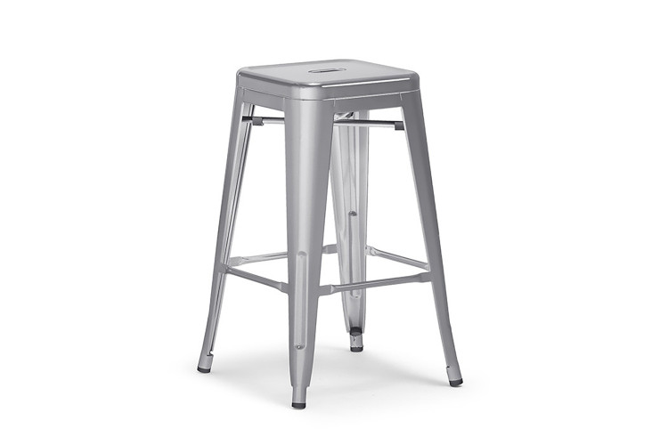 Esta Counter Bar Chair - Silver - 