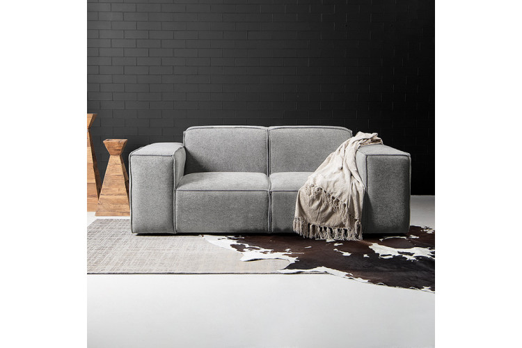 Jagger 2 Seater Couch - Grey -