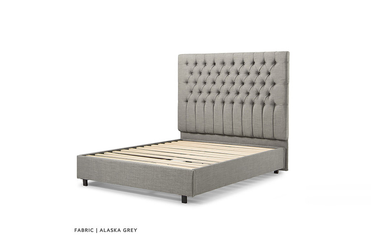 Kate Bed Set - Double - Alaska Grey -