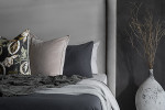 Elizabeth Bed - Single | Velvet Grey