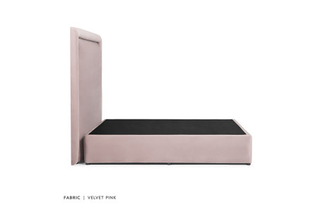 Elizabeth Bed - Single XL | Velvet Pink