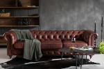 Jefferson Leather Lounge Suite - Brown -